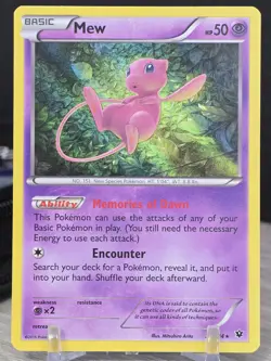 Pokemon Card TCG Mew 29/124 Fates Collide 2015 Holo Rare NM - Image 5