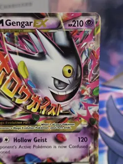 Pokemon Card - M Gengar EX XY166 Black Star Promo Holo Rare - NM/EX - Image 3
