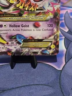 Pokemon Card - M Gengar EX XY166 Black Star Promo Holo Rare - NM/EX - Image 4