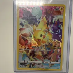 Pokemon TCG Pikachu 160/159 Crown Zenith Secret Rare Full Art Holo Card English - Image 1