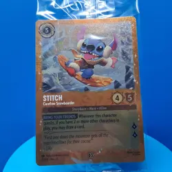 Sealed Stitch - Carefree Snowboarder - Disney Lorcana Promo Cards - Image 1