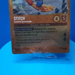 Sealed Stitch - Carefree Snowboarder - Disney Lorcana Promo Cards - Image 2