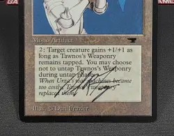 MTG Tawnos's Weaponry- Signed -Antiquities Magic the Gathering Card #070 - Image 4