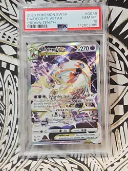 Deoxys VSTAR GG46 Crown Zenith Holo Card PSA 10 Gem Mint (085) Free Shipping - Image 2