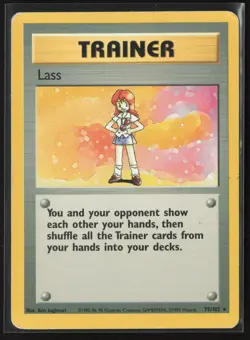 Lass Rare Base Set 075/102 HP Pokemon Card - Image 1
