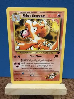 Pokemon TCG Blaine’s Charmeleon 31/132 Gym Challenge WOTC Vintage Card - Image 1