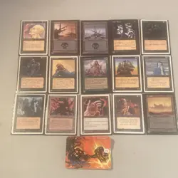 Magic: The Gathering 15 Card Lot - Black, Green Creature, Land, Sorcery - Image 2
