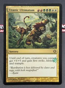 MTG Titanic Ultimatum- STAMPED -Shards of Alara Magic the Gathering Card #204 - Image 1