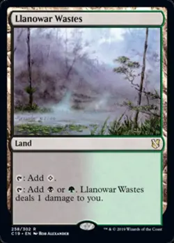 1 x Llanowar Wastes - Commander 2019 - NM-Mint - MTG - Image 1