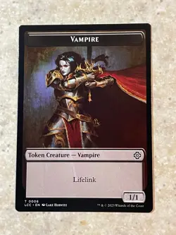 MTG NM Vampire // Vampire Demon Token 006 [Lost Caverns of Ixalan Commander] - Image 1