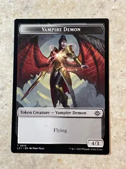 MTG NM Vampire // Vampire Demon Token 006 [Lost Caverns of Ixalan Commander] - Image 2