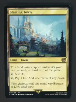 2025 MTG Magic The Gathering Final Fantasy FIN EN #0289 Starling Town Foil - Image 1