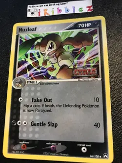 Nuzleaf 36/108 NM Holo Power Keepers Stamped Pokemon. Free Tracked Shipping! - Image 2