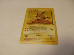 Pokemon Raichu 29/62 Fossil 1st Edition Rare Regular English - Image 1