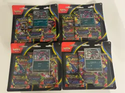 4 - Pokemon Phantasmal Flames 3-Pack Blister with Sneasel Promo Card NEW, SEALED - Image 1