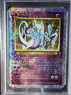 POKEMON MEWTWO LEGENDARY COLLECTION REVERSE HOLO #29 PSA 5 - Image 3