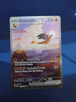 Pokemon Charizard ex 199/165 Sv: Scarlet & Violet 151 Full Art Holo 330 HP Rare - Image 1