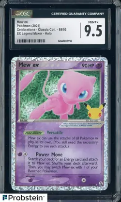 2021 Pokemon Celebrations Classic EX Legend Maker #88 Mew ex CGC 9.5 - Image 1
