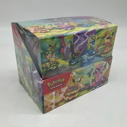 Pokemon TCG Prismatic Evolutions 8-Mini Tin Display Case SEALED NEW - Image 1