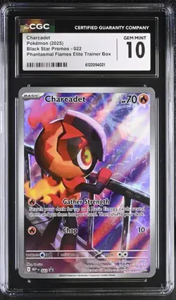 Charcadet *CGC 10* Illustration Rare *Phantasmal Flames ETB Promo* #22 * Pokemon - Image 1