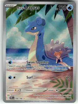 MISTY'S LAPRAS - 194/182 - ILLUSTRATION RARE - DESTINED RIVALS - POKEMON - - NM - Image 2