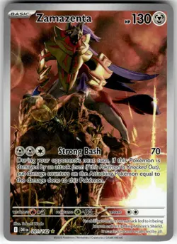 ZAMAZENTA - 201/182 - ILLUSTRATION RARE - DESTINED RIVALS - POKEMON - - NM - Image 2
