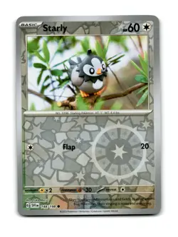 Starly 148/198 Common Scarlet & Violet Pokemon Reverse Holo Near Mint - Image 1
