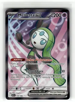 MELOETTA EX - 159/086 - ULTRA RARE - BLACK BOLT - POKEMON - - NM - Image 2