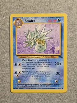 Seadra 42/62 Pokemon Fossil-Unlimited Edition Regular - Image 1