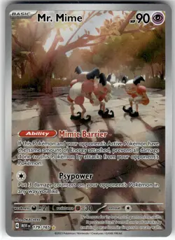 MR. MIME - 179/165 - ILLUSTRATION RARE - 151 - POKEMON - - NM - Image 2