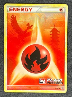 2011 Pokemon TCG English PLAY! Call Of Legends Promo Holo 89/95 Fire Energy #2 - Image 1