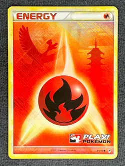 2011 Pokemon TCG English PLAY! Call Of Legends Promo Holo 89/95 Fire Energy - Image 1