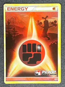 2011 Pokemon TCG English PLAY! Call Of Legends Promo Holo 93/95 Fighting Energy - Image 1