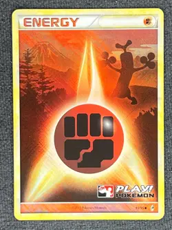 2011 Pokemon TCG English PLAY! Call Of Legends Promo Holo 93/95 Fighting Energy - Image 1