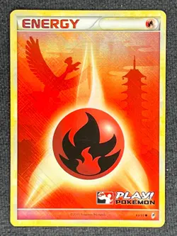2011 Pokemon TCG English PLAY! Call Of Legends Promo Holo 89/95 Fire Energy 2 - Image 1