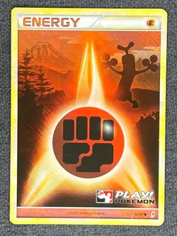 2011 Pokemon TCG English PLAY! Call Of Legends Promo Holo 93/95 Fighting Energy - Image 1