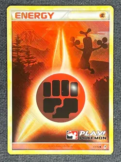2011 Pokemon TCG English PLAY! Call Of Legends Promo Holo 93/95 Fighting Energy - Image 1