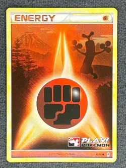 2011 Pokemon TCG English PLAY! Call Of Legends Promo Holo 93/95 Fighting Energy - Image 1