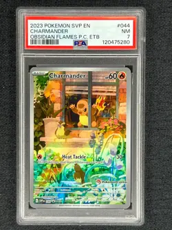 2023 Pokemon TCG English Black Star Promos SVP EN 044 Charmander PSA 7 - Image 1