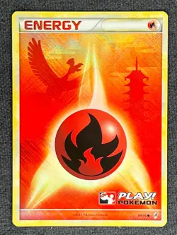 2011 Pokemon TCG English PLAY! Call Of Legends Promo Holo 89/95 Fire Energy #1 - Image 1