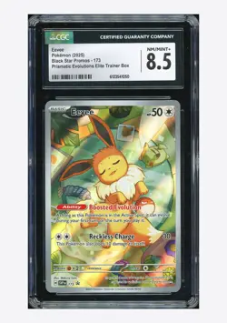Pokemon CGC 8.5 Eevee Promo 2025 #173 SVP Prismatic Evolutions ETB English - Image 1