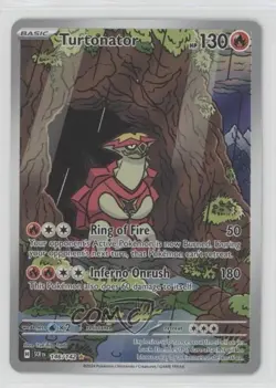 Turtonator Illustration Rare Pokemon SV07: Stellar Crown SCR #146 - Image 1