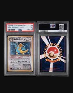 Pokemon Dark Dragonite 149 Rocket Gang Holo Rare Japanese 1997 PSA 7 - Image 3
