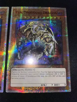 Alternate Print YuGiOh Ten Thousand Dragon IGAS-JP000 BLAR-EN10K OCG + TCG Pair - Image 4