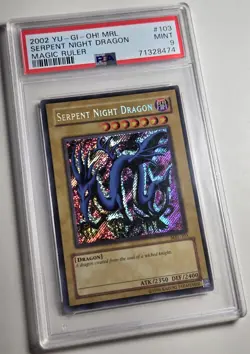 2002 YU-GI-OH! MAGIC RULER Serpent Night Dragon MRL-103 PSA 9 - Image 2