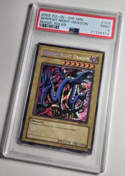 2002 YU-GI-OH! MAGIC RULER Serpent Night Dragon MRL-103 PSA 9 - Image 3