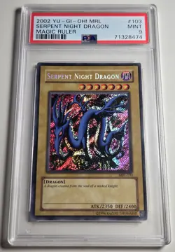 2002 YU-GI-OH! MAGIC RULER Serpent Night Dragon MRL-103 PSA 9 - Image 4