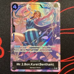 One Piece | Mr.2.Bon.Kurei(Bentham) | OP14-091 | Alt Art (SR) | NM - Image 1