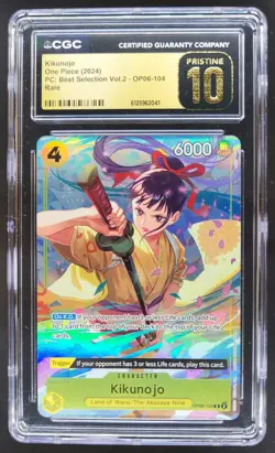 2024 ONE PIECE KIKUNOJO RARE OP06-104 CGC 10 PRISTINE RC7 - Image 1