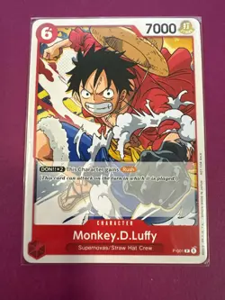 One Piece TCG - Monkey.D.Luffy (Super Pre-release) P-001 NM Non-FOIL English - Image 1